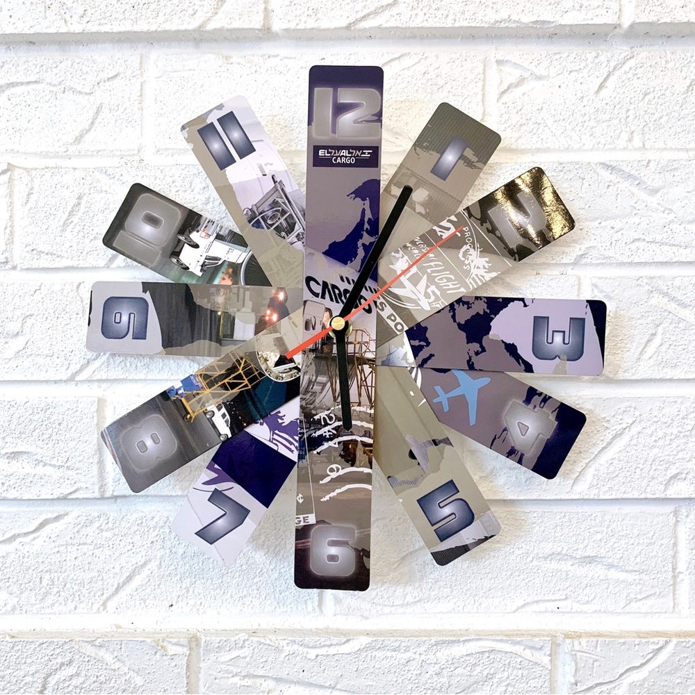 NIB Israel Airline El Al Cargo Windmill Paper Wall Clock